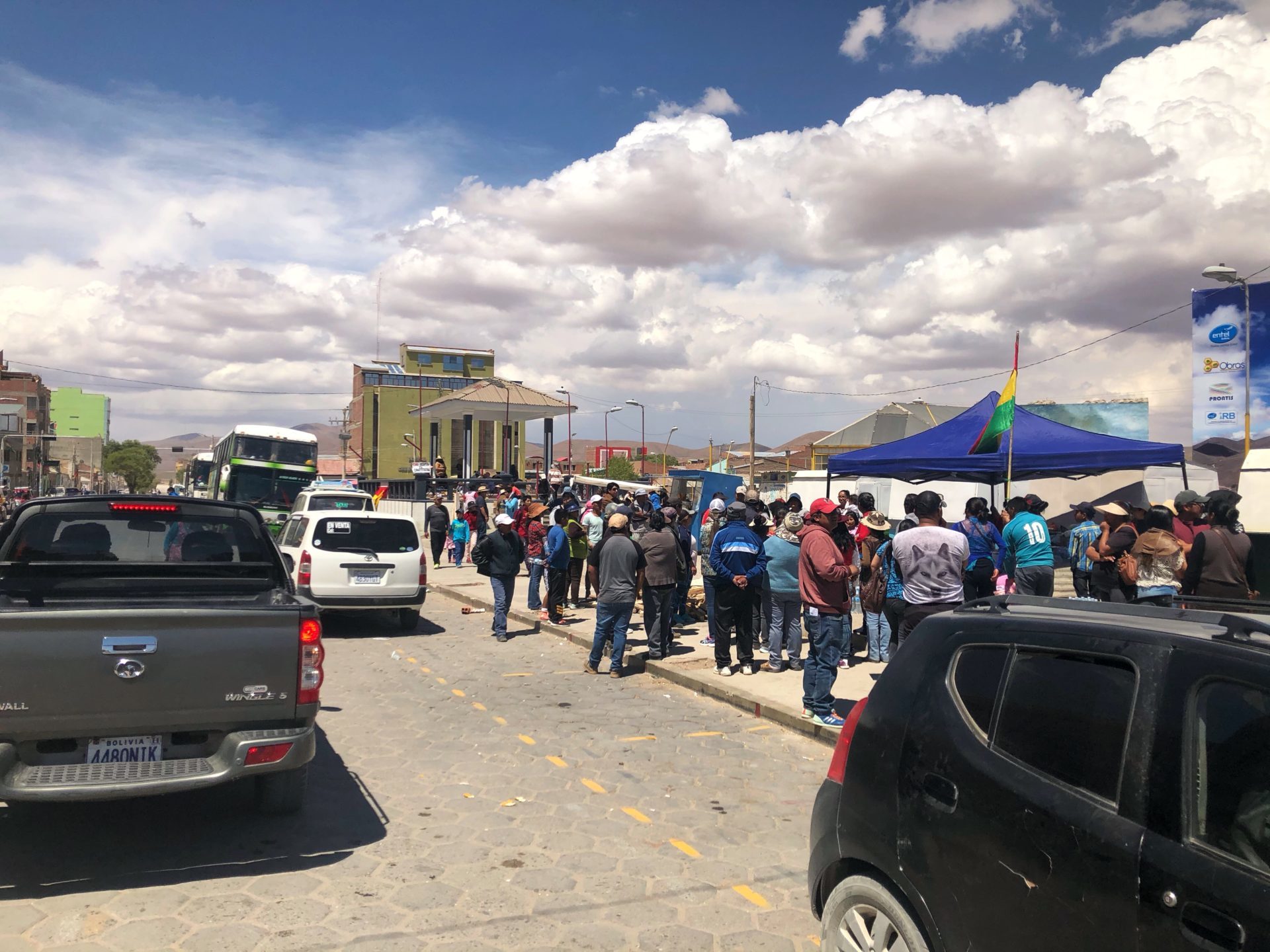 Demonstrationen Uyuni Bolivien